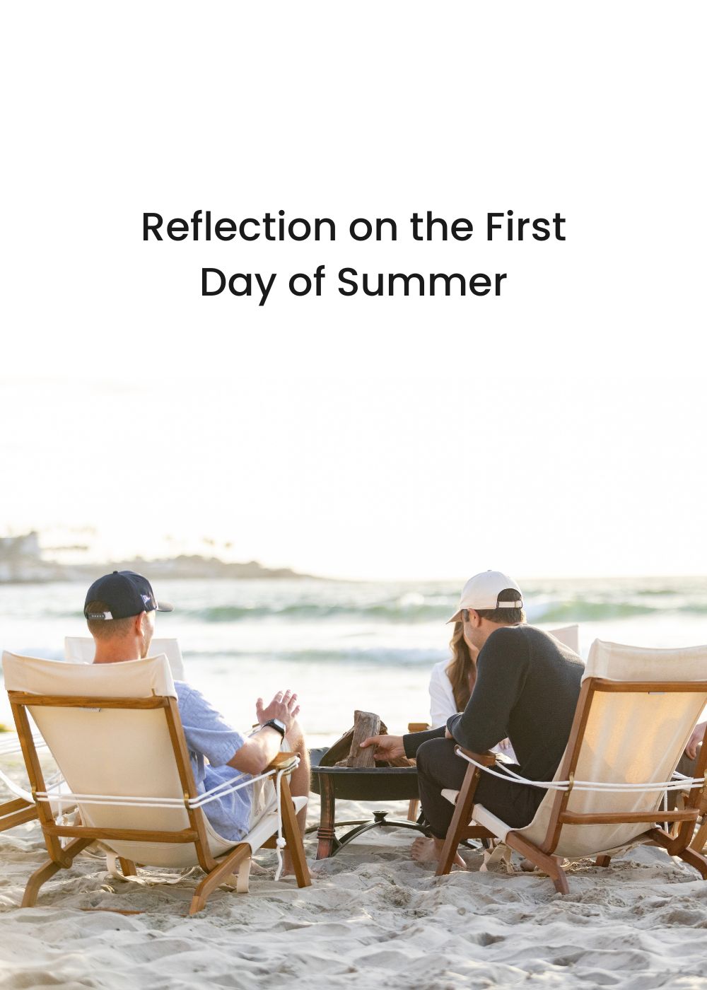 Shorebird Chairs around a bonfire at the beach