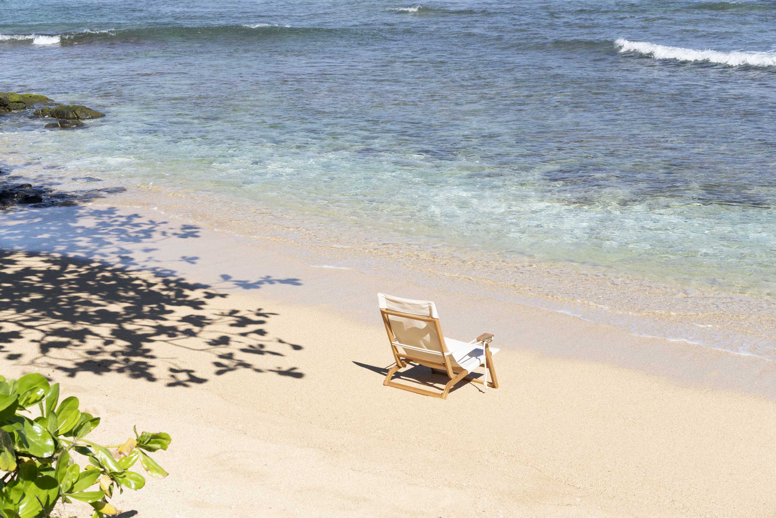 Shorebird Beach Chair on the beach in Hawaii